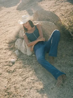 Sale Flare Jean Damen Co-Ord Sets|Jeans