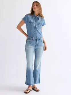 Clearance Kick Flare Jean Damen Jeans