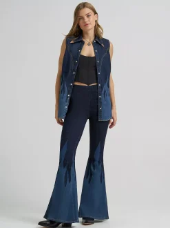 Outlet Lainey Wilson x Flame Pull On Flare Jean Damen Co-Ord Sets