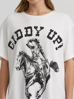 Lainey Wilon x Giddy Up Tee Damen T-Shirts Und Poloshirts|Oberteile