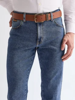 Best Metal Loop Leather Belt Herren Gürtel