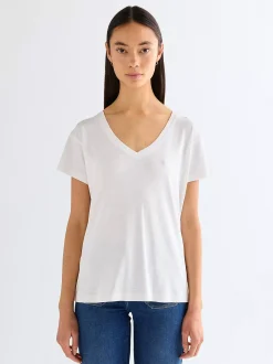 Clearance Reguar Eay V Neck Tee Damen T-Shirts Und Poloshirts|Oberteile