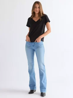 Clearance Regular Eay V Neck Tee Damen T-Shirts Und Poloshirts