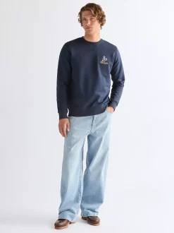 Online Regular Embroidery Crew weathirt Herren Pullover Und Strick