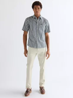 Sale Reguar hort eeve Chabray hirt Herren Hemden