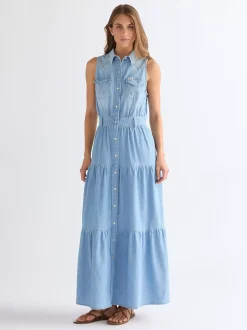 New Regular Tiered axi Dre Damen Kleider Und Jumpsuits