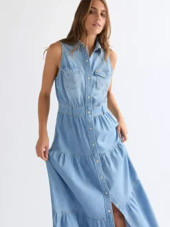 New Regular Tiered axi Dre Damen Kleider Und Jumpsuits