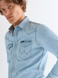 Outlet Reguar Western Shirt Herren Hemden