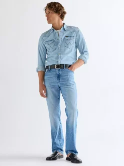 Outlet Reguar Western Shirt Herren Hemden