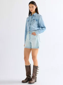 Online Relaxed Cowboy 12.7 cm Short Damen Shorts Und Röcke