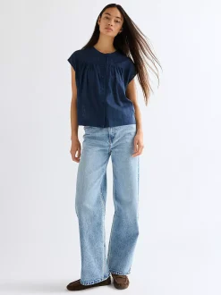 Sale Reaxed Drop houder hirt Damen Blusen Und Hemden|Oberteile