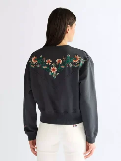 Best Reaxed Embroidered weat Damen Pullover Und Strick