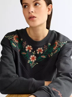 Best Reaxed Embroidered weat Damen Pullover Und Strick