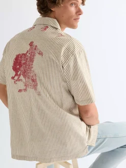 New Reaxed hort eeve Reort hirt Herren Hemden