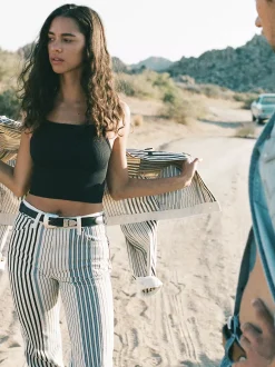 Outlet 70s Flare Jean Damen Co-Ord Sets|Jeans