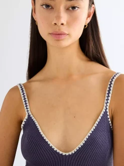 Best i Crochet Tri Tank Top Damen T-Shirts Und Poloshirts|Oberteile