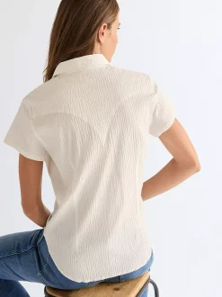 Outlet lim Lightweight tylized Wetern hirt Damen Blusen Und Hemden