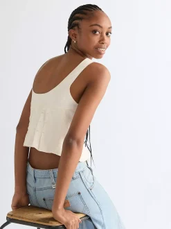 Hot i Peated Coret Top Damen Blusen Und Hemden|Co-Ord Sets