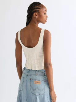 Hot i Peated Coret Top Damen Blusen Und Hemden|Co-Ord Sets