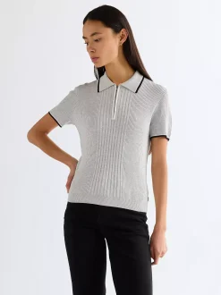 Outlet i Quarter Zip Poo Damen T-Shirts Und Poloshirts|Pullover Und Strick