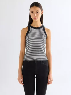 Clearance i Ringer Tank Damen T-Shirts Und Poloshirts|Oberteile