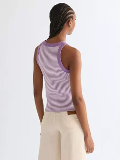 Clearance i Ringer Tank Damen T-Shirts Und Poloshirts|Oberteile