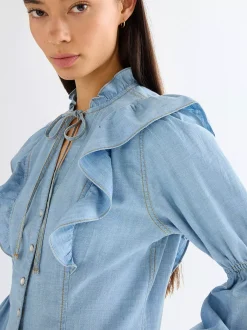 Online i Roance ightweight Boue Damen Blusen Und Hemden