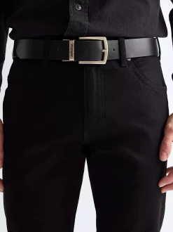 Hot Two-Sided Leather Belt Herren Gürtel